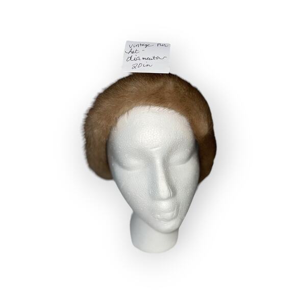 Vintage Unbranded Mink Cloche EUC - Picture 3 of 4